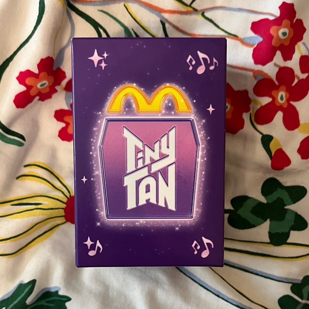 McDonald’s TinyTAN Jimin Figurine Toy with Purple Box and card, BTS Collectible